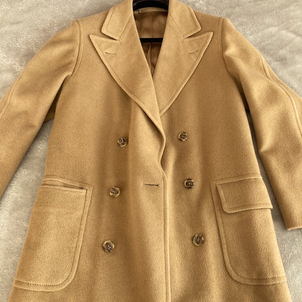 Hickey Freeman Camel Hair Polo Coat 42R